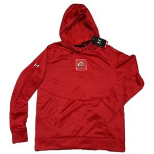 Under Armor Men's Red Logo Utah Utes Long Sleeve Hoodie Small NET MSRP 85$